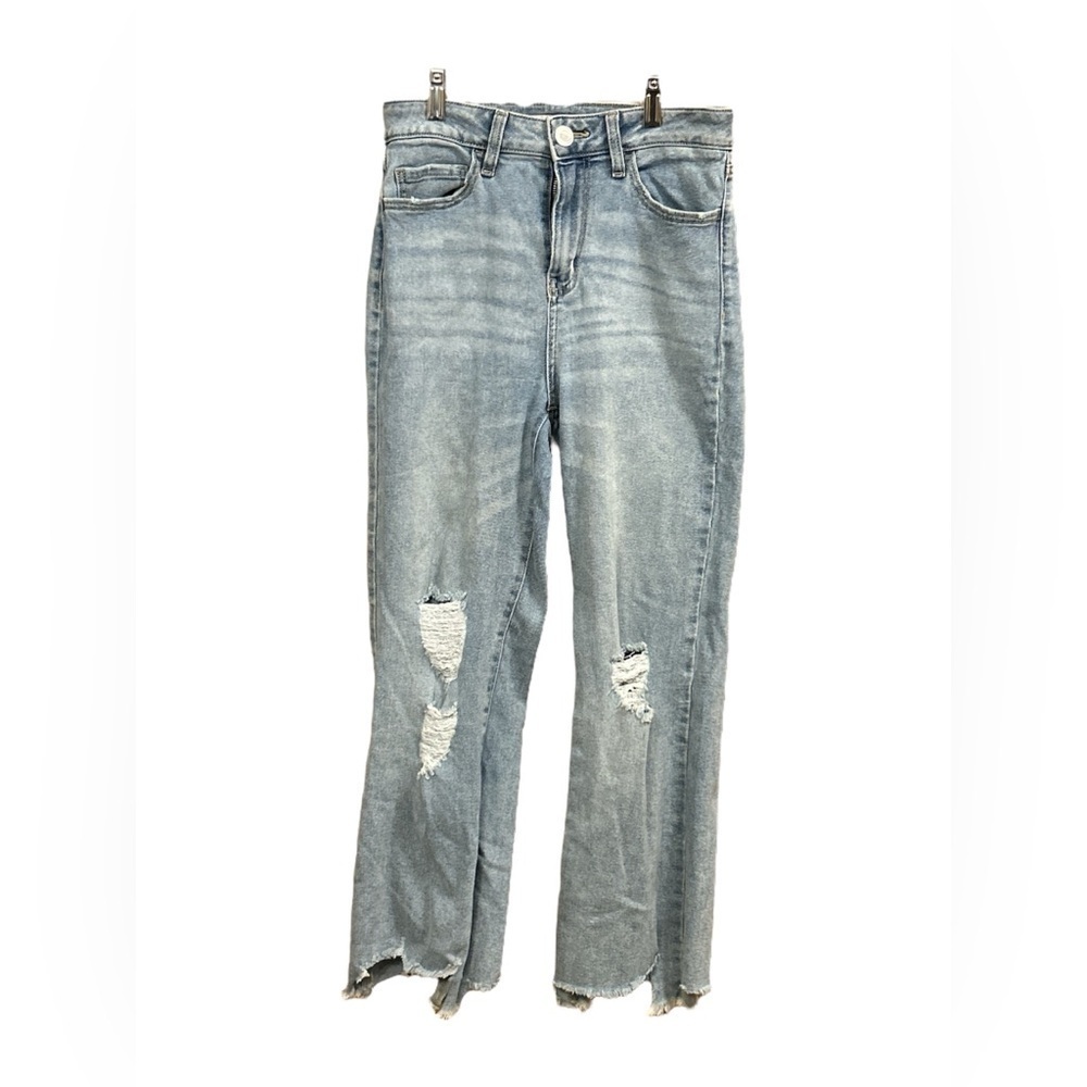 SOL Super High Rise Jeans Blue Distressed Women’s Size 7 28w